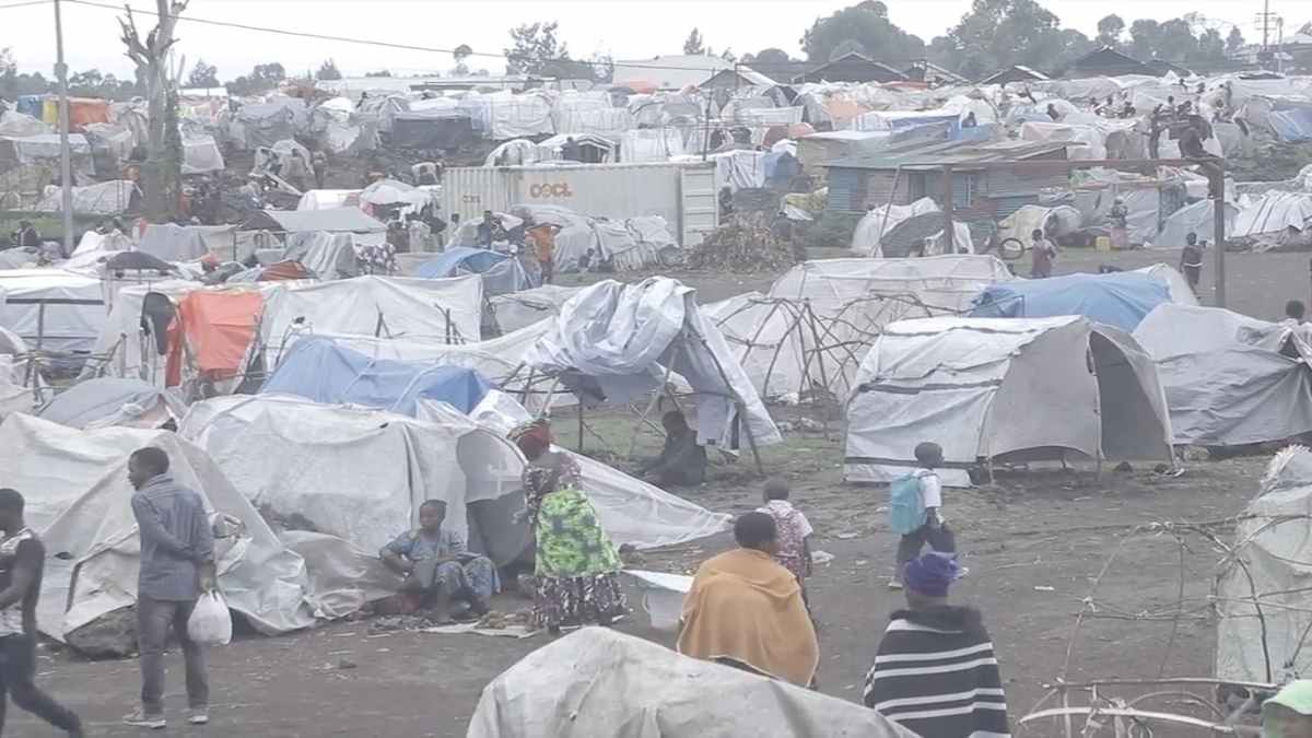 RDC : plus de 100 abris des déplacés détruits une forte pluie