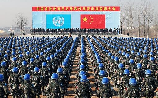 Départ imminent des Casques bleus chinois