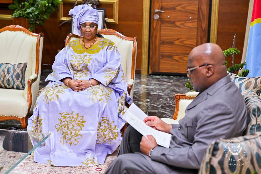RDC-Mauritanie : Rencontre entre le Président Tshisekedi et l’Envoyée Spéciale du Président Ghazouani
