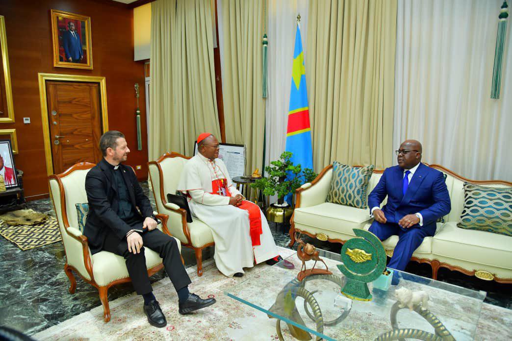 Rencontre entre le Président Tshisekedi et le Cardinal Ambongo : Unis pour le bien du peuple Congolais