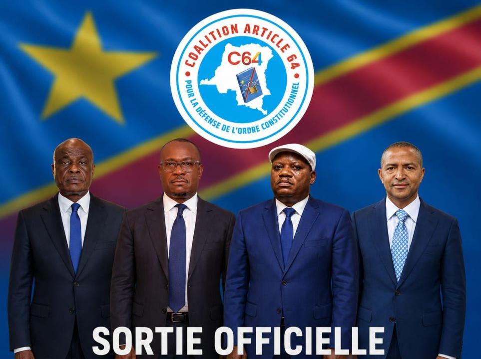 C64 : Fayulu, Katumbi, Kabund, Matata et Sesanga reportent leur marche après une invitation du président de l’Union africaine