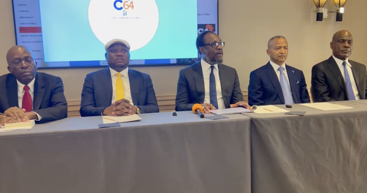 Rome: la coalition C64 réclame un dialogue inclusif et la libération de Prince Epenge